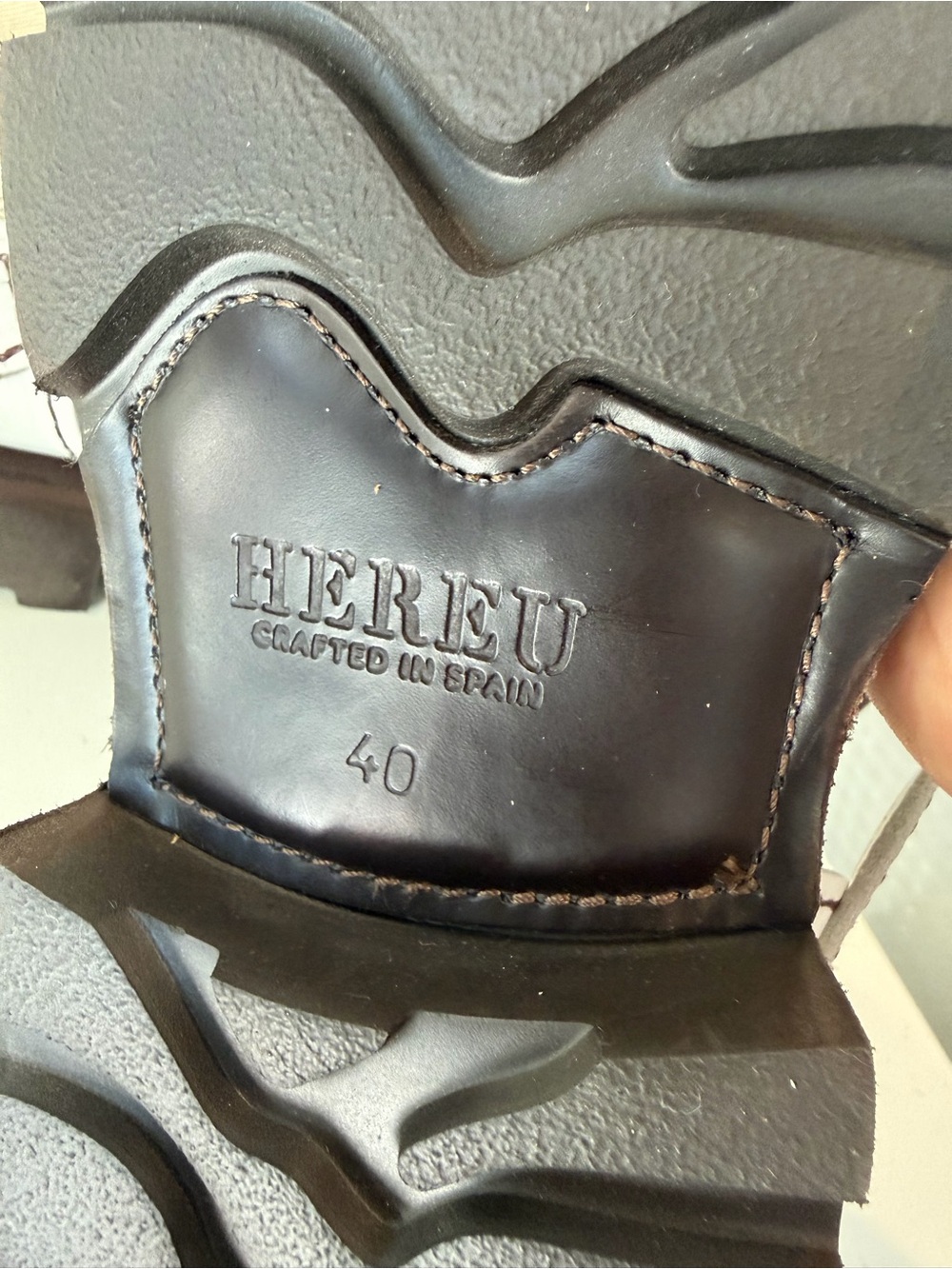 Hereu Sandals White Leather - Picture 6 of 9